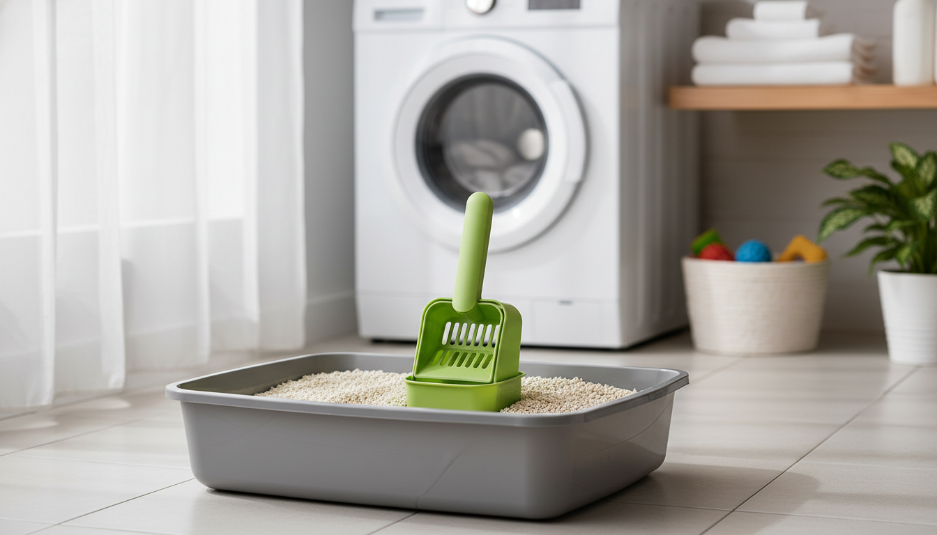 Self-Cleaning Cat Litter Scoop & Base: Less Mess Daily