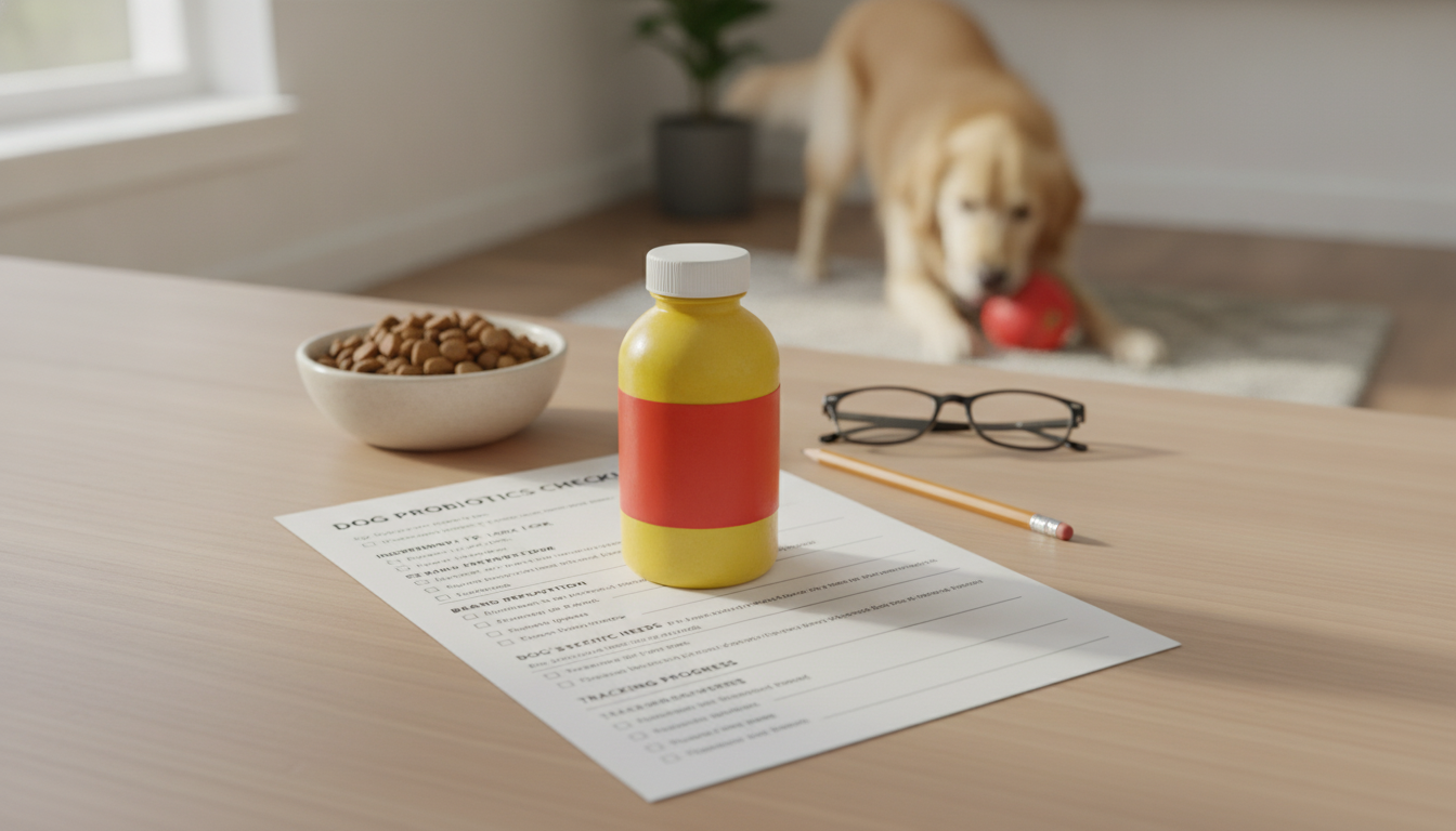 Dog Probiotics Checklist: Pick the Right One & Track Results