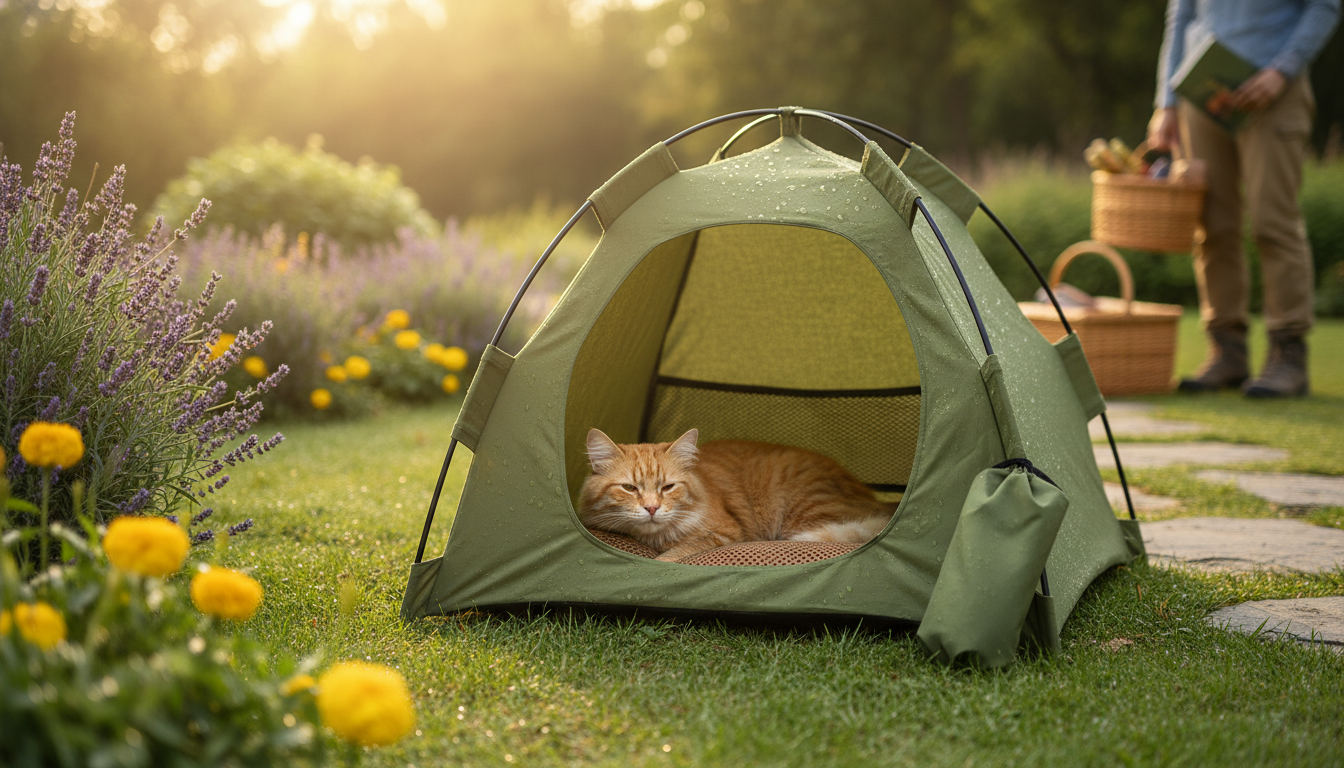 Waterproof Cat Tent Bed: Portable Cozy Den for Pets