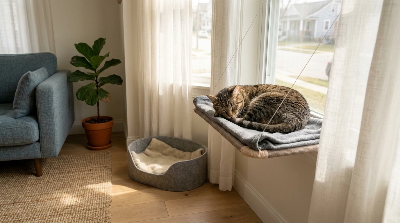 Best Place for a Cat to Sleep: Room-by-Room Tips