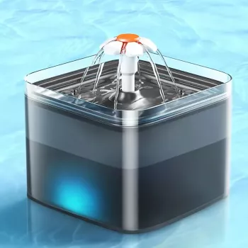 LED Cat Water Fountain: Night-Visible Fresh Water